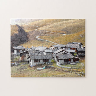 Grevasalvas Mountain Village Jigsaw Puzzle