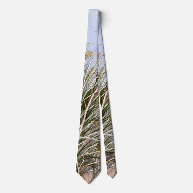 Grevillea Flower Watercolor, Gifts Valentines Tie (Front)