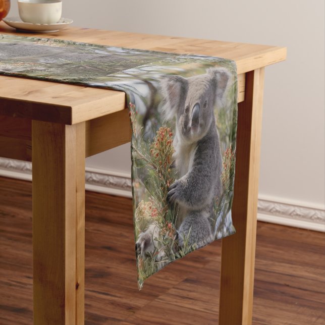 Grevillea Koala Bear,   Short Table Runner (In Situ)