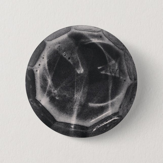 Grey 6 Cm Round Badge (Front)