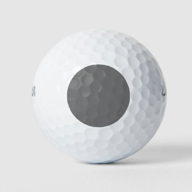 Grey #767676, Gunsmoke Golf Balls (Front)