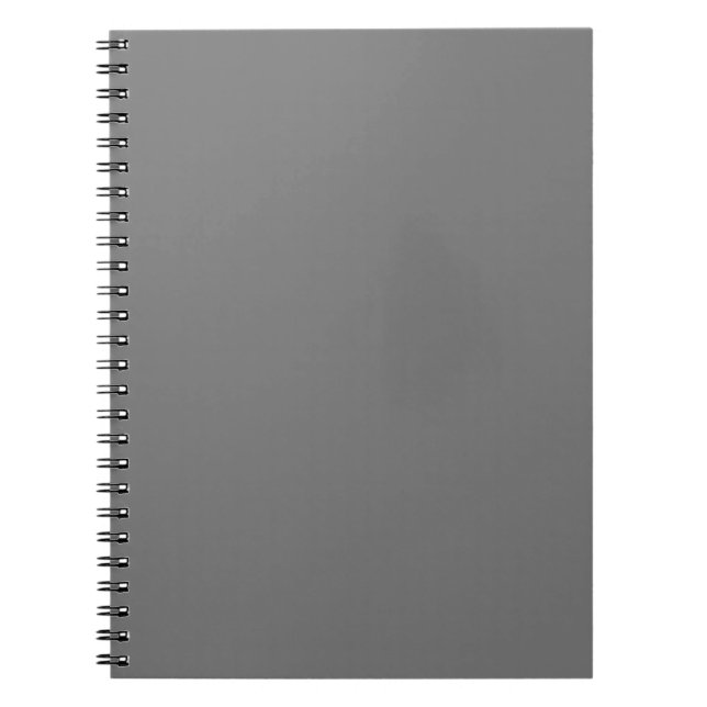 Grey #767676 Spiral Photo Notebook (Front)