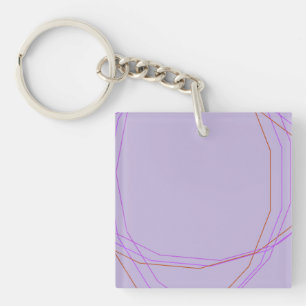 grey 8297 abstract art key ring