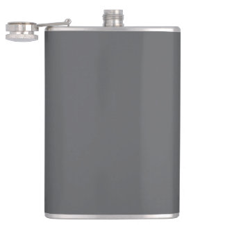 Grey 8oz Vinyl Wrapped Flask