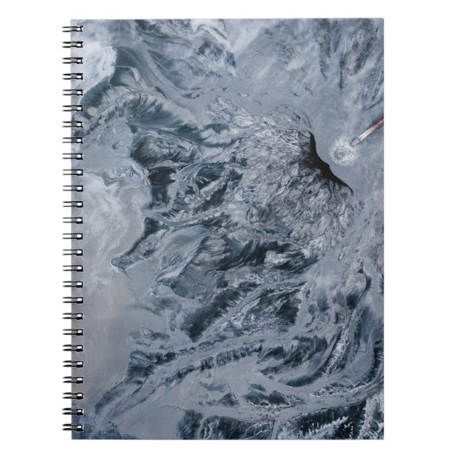 Grey abstract painting notebook (Front)