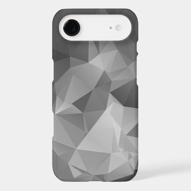 Grey Abstract Pyramid Art Case-Mate iPhone Case (Back)