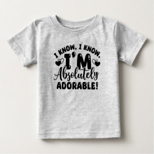 Grey Adorable Baby T-shirt