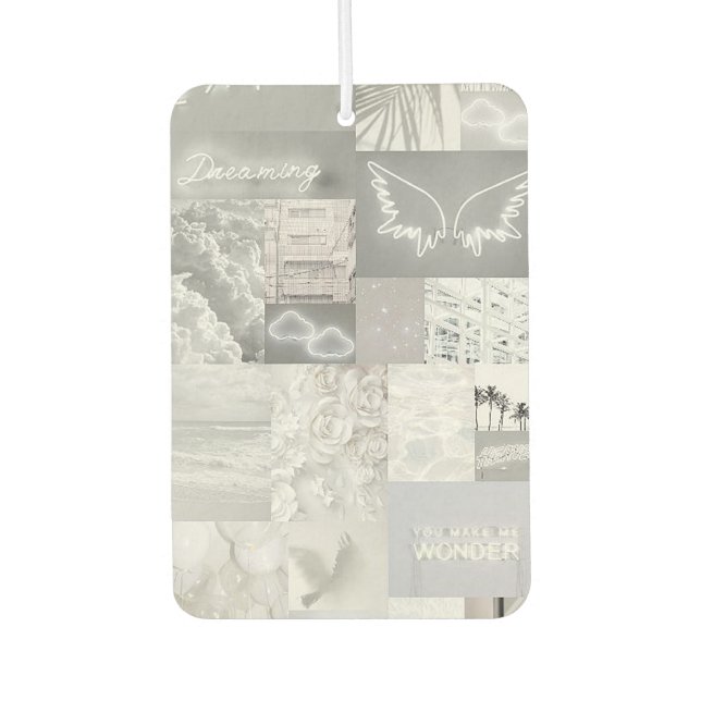 Grey Aesthetics Car Air Freshener (Front)