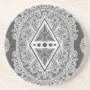 Grey, Age of awakening, bohemian, newage Coaster