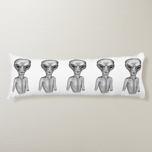 Grey Alien Body Cushion (Front)