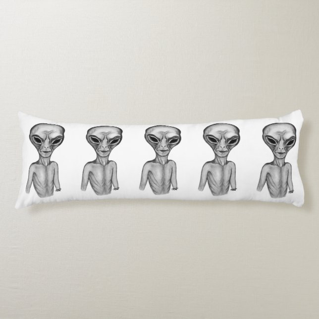 Grey Alien Body Cushion (Front)