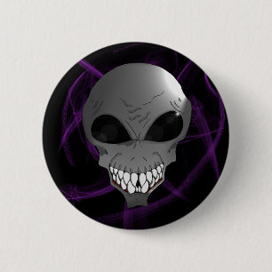 Grey alien button