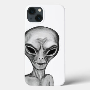 Grey Alien iPhone 13 Case