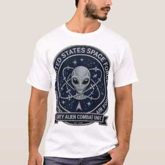 Grey Alien Combat Unit T-Shirt