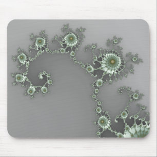 Grey Alien - Fractal Mousepad