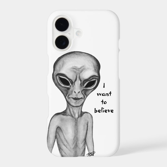 Grey Alien , I want to believe (Back)