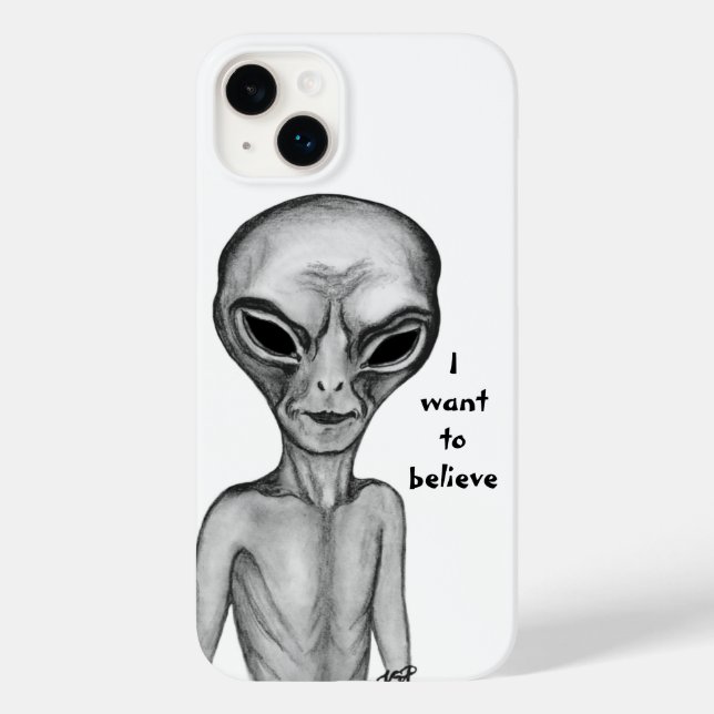 Grey Alien , I want to believe Case-Mate iPhone Case (Back)