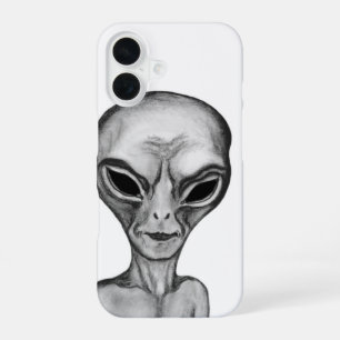 Grey Alien , I want to believe iPhone 16 Case