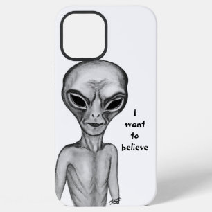 Grey Alien , I want to believe iPhone 12 Pro Max Case