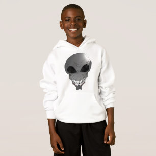 Grey alien Kids' Hanes ComfortBlend® Hoodie