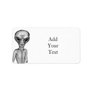 Grey Alien Label