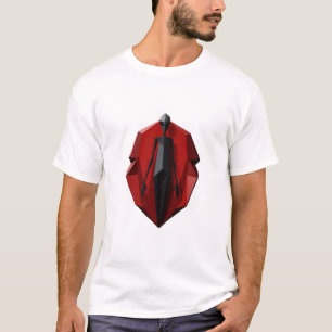 grey alien on a blood stone space T-Shirt