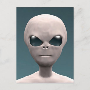 Grey Alien Postcard