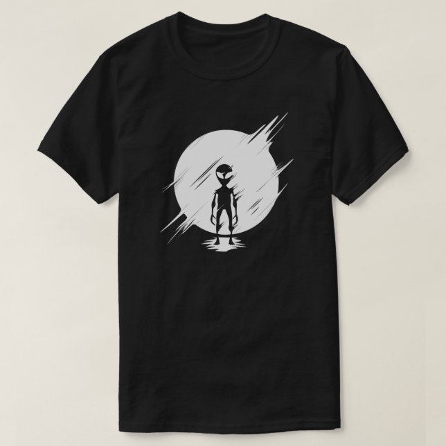 Grey Alien T-Shirt (Design Front)