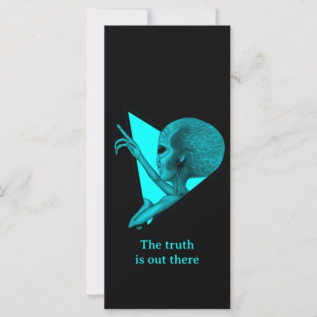 Grey Alien, the truth is out there Card (Front)