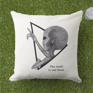 Grey Alien, the truth is out there Cushion