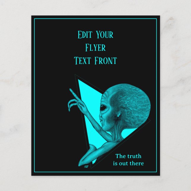 Grey Alien, the truth is out there Flyer (Front)