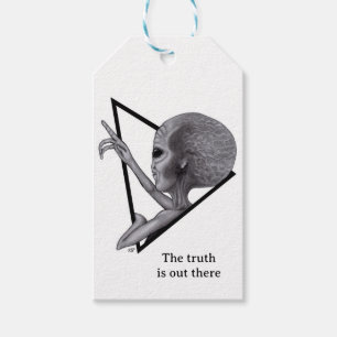 Grey Alien, the truth is out there Gift Tags