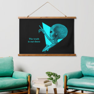 Grey Alien, the truth is out there Hanging Tapestry