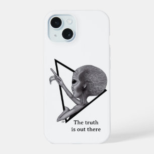 Grey Alien, the truth is out there iPhone 15 Case