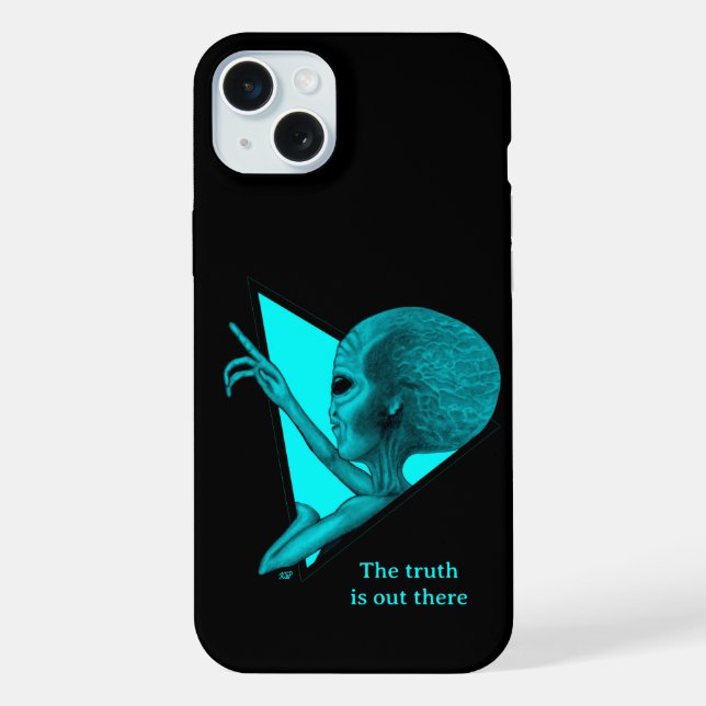 Grey Alien, the truth is out there iPhone Case (Back)
