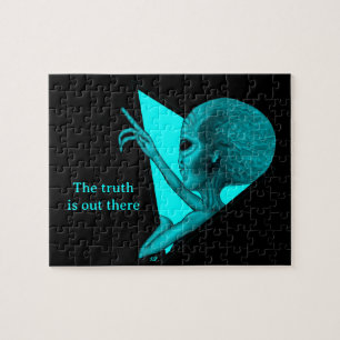 Grey Alien, the truth is out there Jigsaw Puzzle