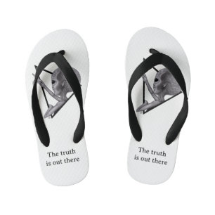 Grey Alien, the truth is out there Kid's Jandals