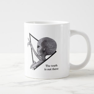 Grey Alien, the truth is out there Large Coffee Mug