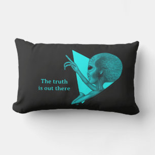 Grey Alien, the truth is out there Lumbar Cushion