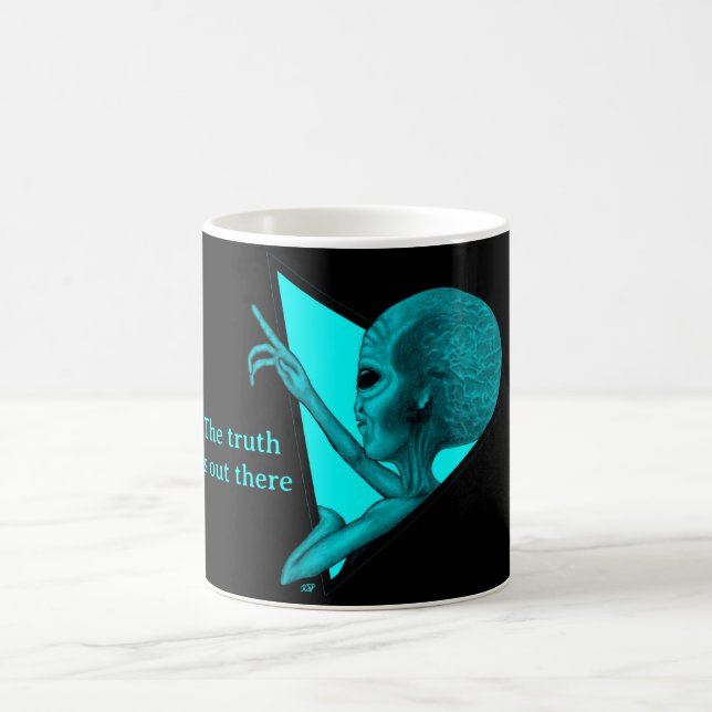Grey Alien, the truth is out there Magic Mug (Center)