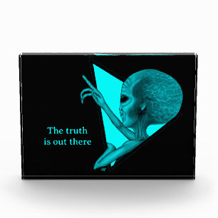 Grey Alien, the truth is out there Photo Block