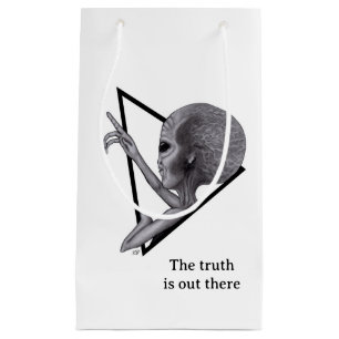 Grey Alien, the truth is out there Small Gift Bag