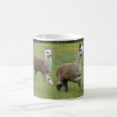 Grey Alpacas Running Coffee Mug (Center)