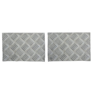 Grey Aluluminum Diamond Pattern Pillowcase