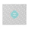Grey and Aqua Monogrammed Arrows Pattern
