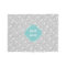 Grey and Aqua Monogrammed Arrows Pattern