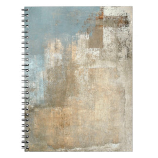 Grey and Beige Abstract Art Paintingabstract, art, Notebook