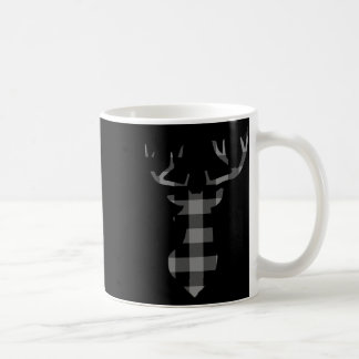 Grey And Black Buffalo Plaid Flannel Christmas Dee Coffee Mug