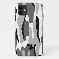 Grey And Black Camouflage iPhone 5G Case