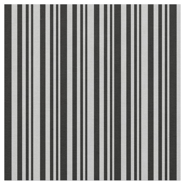 Grey and Black Coloured Lines Fabric (Close Up)